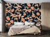 Colorful Floral Wallpaper, Seamless Pattern Mural, Oversized Custom Size Wall Art, Non-Woven, Non-Adhesive, Modern Wall Paper, Removable