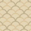 Beige Gold Luxury Fish Scale Deep Embossed Wallpaper, 3D Textured Lace Patterns, Thick Wallcovering - Walloro High End Wallcoverings & More