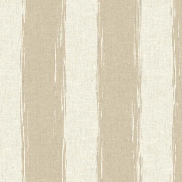 Beige Large Striped Wallpaper, Rich Textured Wallcovering, Traditional, White Light Color, Extra Large 114 sq ft Roll, Washable Modern Wall Paper - Walloro High End Wallcoverings & More