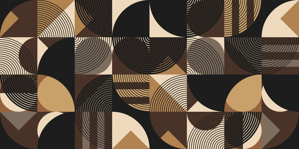 Black and Brown Wallpaper, Geometric Mural, Oversized Custom Size Wall Art, Non - Woven, Non - Adhesive, Modern Wall Paper, Removable - Adawall Wallpaper - Registered Trade Accounts Only, Wallpaper Wholesale Account - W77625 - Adawall Wholesale - Wallpaper Wholesaler