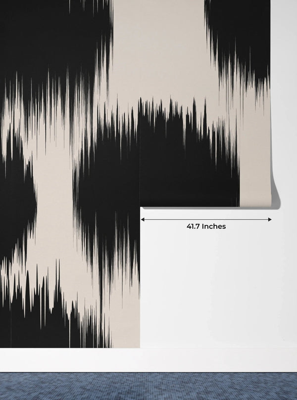 Black Brush Strokes Wallpaper, Seamless Pattern Mural, Oversized Custom Size Wall Art, Non - Woven, Non - Adhesive, Modern Wall Paper, Removable - Adawall Wallpaper - Registered Trade Accounts Only, Wallpaper Wholesale Account - W78176 - Adawall Wholesale - Wallpaper Wholesaler