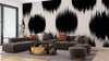 Black Brush Strokes Wallpaper, Seamless Pattern Mural, Oversized Custom Size Wall Art, Non - Woven, Non - Adhesive, Modern Wall Paper, Removable - Adawall Wallpaper - Registered Trade Accounts Only, Wallpaper Wholesale Account - W78176 - Adawall Wholesale - Wallpaper Wholesaler