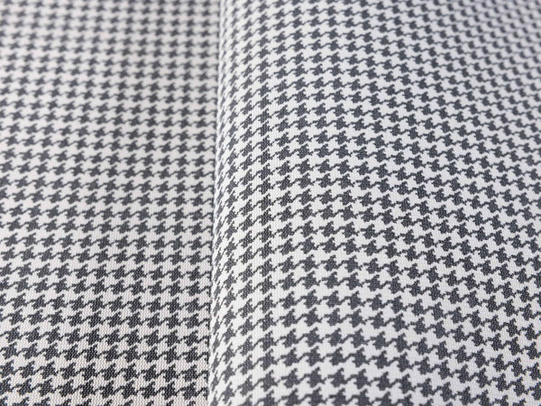 Black Classic Houndstooth Wallpaper, Textured Non-Adhesive Wallcovering - Walloro High End Wallcoverings & More