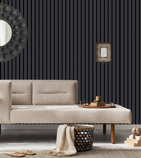 Black Pattern Wall Panel, PS Wall Home Decoration Panel - Premium Quality - Adawall Wallpaper - Registered Trade Accounts Only, Wallpaper Wholesale Account - APS503 - Adawall Wholesale - Wallpaper Wholesaler