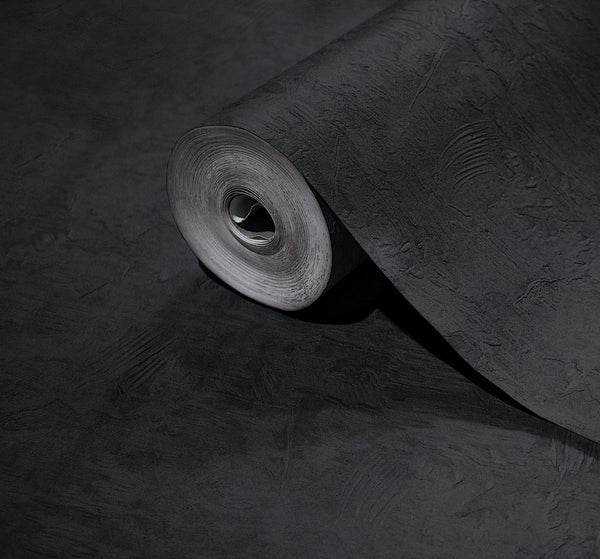 Black Sleek Embossed finish Solid Color Wallpaper, Abstract Modern Minimalist Rich Textured Wallcovering - Adawall Wallpaper - Registered Trade Accounts Only, Wallpaper Wholesale Account - 23213-6 - Adawall Wholesale - Wallpaper Wholesaler