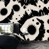 Black Splashes Wallpaper, Seamless Pattern Mural, Oversized Custom Size Wall Art, Non - Woven, Non - Adhesive, Modern Wall Paper, Removable - Adawall Wallpaper - Registered Trade Accounts Only, Wallpaper Wholesale Account - W78182 - Adawall Wholesale - Wallpaper Wholesaler
