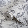 Black & White Elegant Chinoiserie Blossom Floral Wallpaper, Animal Print Birds Flowers Botanical Pattern - Adawall Wallpaper - Registered Trade Accounts Only, Wallpaper Wholesale Account - 9914-1 - Adawall Wholesale - Wallpaper Wholesaler