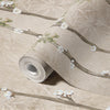 Bloom Flowers Wall Mural, Light Beige Floral Blossom Wallpaper, Oversized Nature Art Customized Wall Covering, Non - Woven, Non - Adhesive, Removable - Adawall Wallpaper - Registered Trade Accounts Only, Wallpaper Wholesale Account - SE311-2 - Adawall Wholesale - Wallpaper Wholesaler