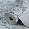 Blue Elegant Patchwork Deep Embossed Wallpaper, 3D Textured Luxury Damask Wallcovering - Adawall Wallpaper - Registered Trade Accounts Only, Wallpaper Wholesale Account - 9911-5 - Adawall Wholesale - Wallpaper Wholesaler