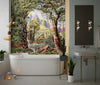 Botanical Wallpaper, Colorful Jungle Scene Mural, Oversized Custom Size Wall Art, Non - Woven, Non - Adhesive, Modern Wall Paper, Removable - Adawall Wallpaper - Registered Trade Accounts Only, Wallpaper Wholesale Account - W77669 - Adawall Wholesale - Wallpaper Wholesaler