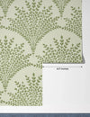 Bouquet of Leaves Wallpaper, Pastel Green Mural, Oversized Custom Size Wall Art, Non - Woven, Non - Adhesive, Modern Wall Paper, Removable - Adawall Wallpaper - Registered Trade Accounts Only, Wallpaper Wholesale Account - W77556 - Adawall Wholesale - Wallpaper Wholesaler