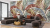 Brown and Green Leaves Wallpaper, Natural Wall Mural, Oversized Custom Size Wall Art, Non - Woven, Non - Adhesive, Modern Wall Paper, Removable - Adawall Wallpaper - Registered Trade Accounts Only, Wallpaper Wholesale Account - W77491 - Adawall Wholesale - Wallpaper Wholesaler
