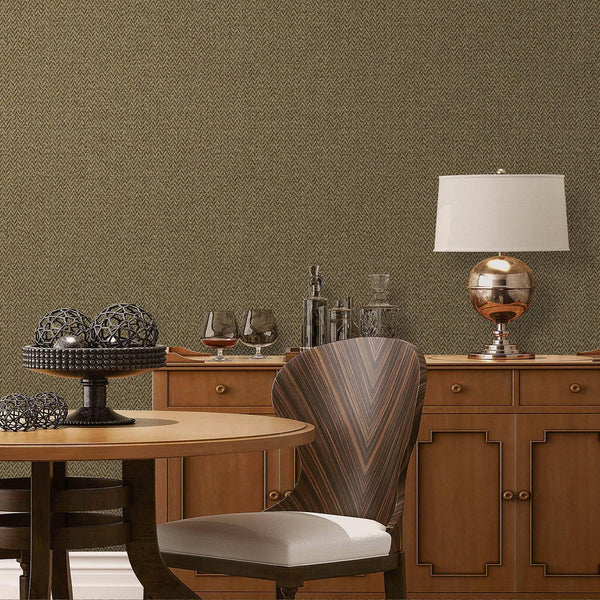 Brown Chevron Wallpaper, Zigzag Pattern Woven Textured Fiber Weave Design, Non - Pasted - Adawall Wallpaper - Registered Trade Accounts Only, Wallpaper Wholesale Account - 1014-4 - Adawall Wholesale - Wallpaper Wholesaler
