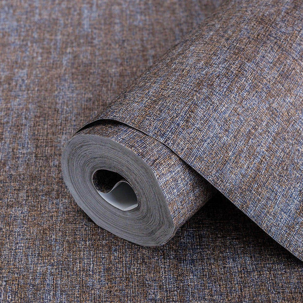 Brown, Dark Blue Stylish Fabric Textured Wallpaper, Modern Linen Style Abstract Minimalist Non - Pasted Wall Paper, Wallcovering - Adawall Wallpaper - Registered Trade Accounts Only, Wallpaper Wholesale Account - 1113-9 - Adawall Wholesale - Wallpaper Wholesaler