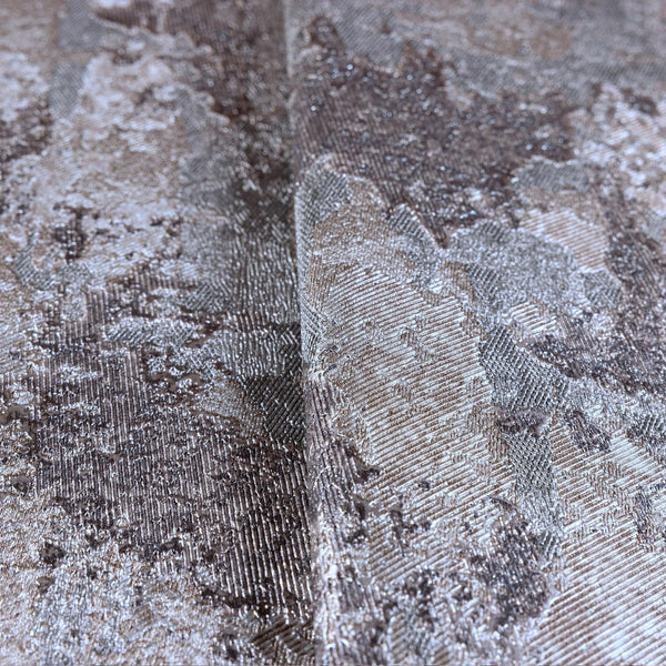 Brown Distressed Metallic Wallpaper, Deep Embossed Shiny Rustic Aged Industrial Design - Adawall Wallpaper - Registered Trade Accounts Only, Wallpaper Wholesale Account - 1513-5 - Adawall Wholesale - Wallpaper Wholesaler