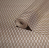 Brown Elegant Hexagon Embossed Wallpaper, Small Honeycomb Grid Pattern Textured wallcovering - Walloro High End Wallcoverings & More