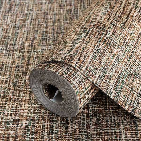Brown Green Basket Weave Woven Textile Wallpaper, Beige, Blue Realistic 3D Textured Fabric Linen Multi - Color Wallcovering - Adawall Wallpaper - Registered Trade Accounts Only, Wallpaper Wholesale Account - 1111-5 - Adawall Wholesale - Wallpaper Wholesaler