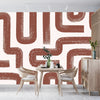 Brown Lines Wallpaper, Seamless Pattern Mural, Oversized Custom Size Wall Art, Non - Woven, Non - Adhesive, Modern Wall Paper, Removable - Adawall Wallpaper - Registered Trade Accounts Only, Wallpaper Wholesale Account - W77972 - Adawall Wholesale - Wallpaper Wholesaler