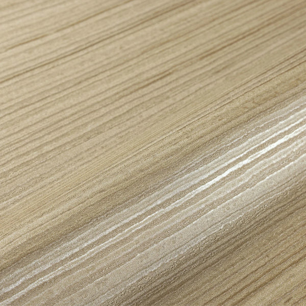 Brown Modern Embossed Striped Wallpaper, Plain Solid Color Textured Wallcovering - Walloro High End Wallcoverings & More