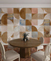 Brown Tones Wallpaper, Geometric Mural, Oversized Custom Size Wall Art, Non - Woven, Non - Adhesive, Modern Wall Paper, Removable - Adawall Wallpaper - Registered Trade Accounts Only, Wallpaper Wholesale Account - W77624 - Adawall Wholesale - Wallpaper Wholesaler