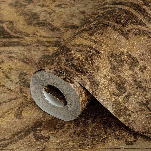 Brown Washed Distressed Wallpaper, Rich Damask Textured Embossed Wallcovering, Large 114 sq ft Roll, Washable, Rusted, Abstract - Adawall Wallpaper - Registered Trade Accounts Only, Wallpaper Wholesale Account - 4713-5 - Adawall Wholesale - Wallpaper Wholesaler