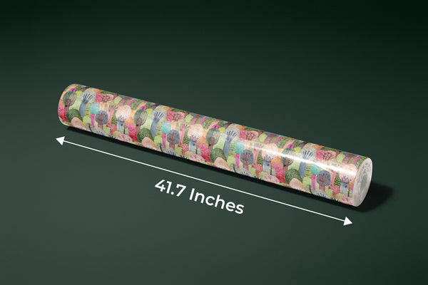Childish Forest Wallpaper, Seamless Pattern Mural, Oversized Custom Size Wall Art, Non - Woven, Non - Adhesive, Modern Wall Paper, Removable - Adawall Wallpaper - Registered Trade Accounts Only, Wallpaper Wholesale Account - W77588 - Adawall Wholesale - Wallpaper Wholesaler