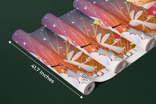 Children and Animals Wallpaper, Build a Snowman Mural, Oversized Custom Size Wall Art, Non - Woven, Non - Adhesive, Modern Wall Paper, Removable - Adawall Wallpaper - Registered Trade Accounts Only, Wallpaper Wholesale Account - W78134 - Adawall Wholesale - Wallpaper Wholesaler