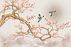 Chinoiserie Wallpaper, Tree and Birds Mural, Oversized Custom Size Wall Art, Non - Woven, Non - Adhesive, Modern Wall Paper, Removable - Adawall Wallpaper - Registered Trade Accounts Only, Wallpaper Wholesale Account - W78158 - Adawall Wholesale - Wallpaper Wholesaler