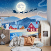 Christmas, Santa Wallpaper, Winter Landscape Mural, Oversized Custom Size Wall Art, Non - Woven, Non - Adhesive, Modern Wall Paper, Removable - Adawall Wallpaper - Registered Trade Accounts Only, Wallpaper Wholesale Account - W78122 - Adawall Wholesale - Wallpaper Wholesaler