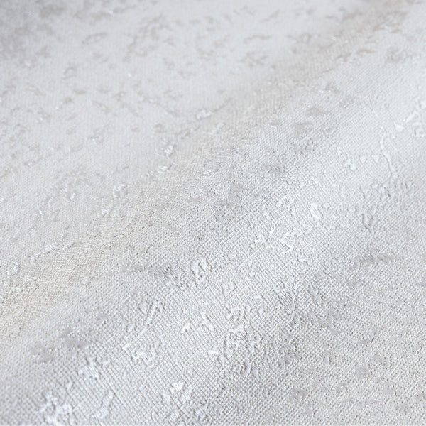 Classic Abstract Metallic Accent Wallpaper, White 3D Embossed Solid Color Glitter Shimmer Elegant Wallcovering - Walloro High End Wallcoverings & More