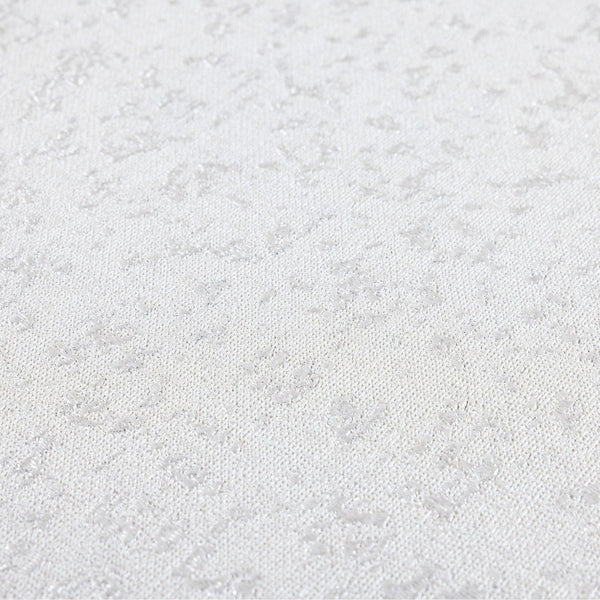 Classic Abstract Metallic Accent Wallpaper, White 3D Embossed Solid Color Glitter Shimmer Elegant Wallcovering - Walloro High End Wallcoverings & More