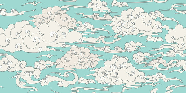 Clouds, Blue Background Wallpaper, Seamless Pattern Mural, Oversized Custom Size Wall Art, Non - Woven, Non - Adhesive, Modern Wall Paper, Removable - Adawall Wallpaper - Registered Trade Accounts Only, Wallpaper Wholesale Account - W77694 - Adawall Wholesale - Wallpaper Wholesaler