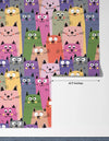 Colorful Cute Kitten Wallpaper, Seamless Pattern Mural, Oversized Custom Size Wall Art, Non - Woven, Non - Adhesive, Modern Wall Paper, Removable - Adawall Wallpaper - Registered Trade Accounts Only, Wallpaper Wholesale Account - W77558 - Adawall Wholesale - Wallpaper Wholesaler