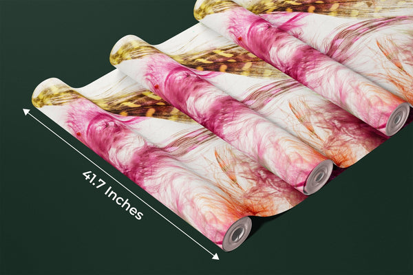 Colorful Feathers Wallpaper, White Background Mural, Oversized Custom Size Wall Art, Non - Woven, Non - Adhesive, Modern Wall Paper, Removable - Adawall Wallpaper - Registered Trade Accounts Only, Wallpaper Wholesale Account - W77601 - Adawall Wholesale - Wallpaper Wholesaler