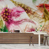 Colorful Feathers Wallpaper, White Background Mural, Oversized Custom Size Wall Art, Non - Woven, Non - Adhesive, Modern Wall Paper, Removable - Adawall Wallpaper - Registered Trade Accounts Only, Wallpaper Wholesale Account - W77601 - Adawall Wholesale - Wallpaper Wholesaler