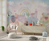 Colorful Wildlife Wallpaper, Clouds, Rainbow Mural, Oversized Custom Size Wall Art, Non - Woven, Non - Adhesive, Modern Wall Paper, Removable - Adawall Wallpaper - Registered Trade Accounts Only, Wallpaper Wholesale Account - W77779 - Adawall Wholesale - Wallpaper Wholesaler