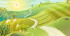 Countryside Wallpaper, Bright Nature Mural, Oversized Custom Size Wall Art, Non - Woven, Non - Adhesive, Modern Wall Paper, Removable - Adawall Wallpaper - Registered Trade Accounts Only, Wallpaper Wholesale Account - W78117 - Adawall Wholesale - Wallpaper Wholesaler