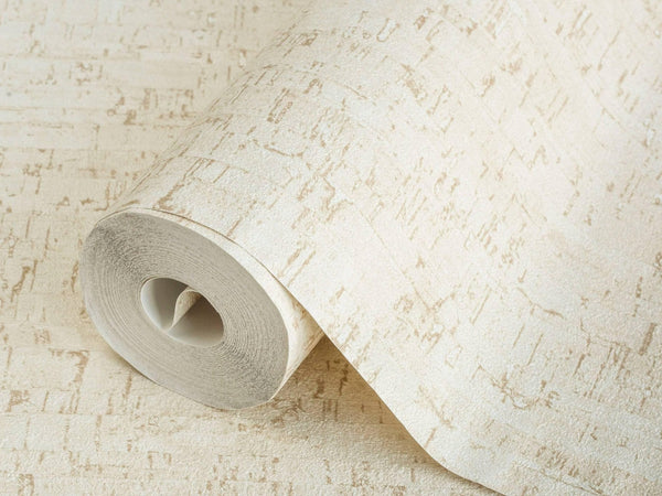 Cream Cork Textured Wallpaper, Wood Tree Bark Grain Design Stylish Realistic Wallcovering - Adawall Wallpaper - Registered Trade Accounts Only, Wallpaper Wholesale Account - 3709-1 - Adawall Wholesale - Wallpaper Wholesaler