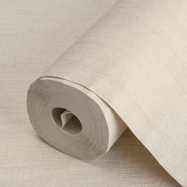 Cream Modern Stripped Pattern Wallpaper, Embossed 3D Textured Neutral Colors Abstract Wallcovering - Walloro High End Wallcoverings & More