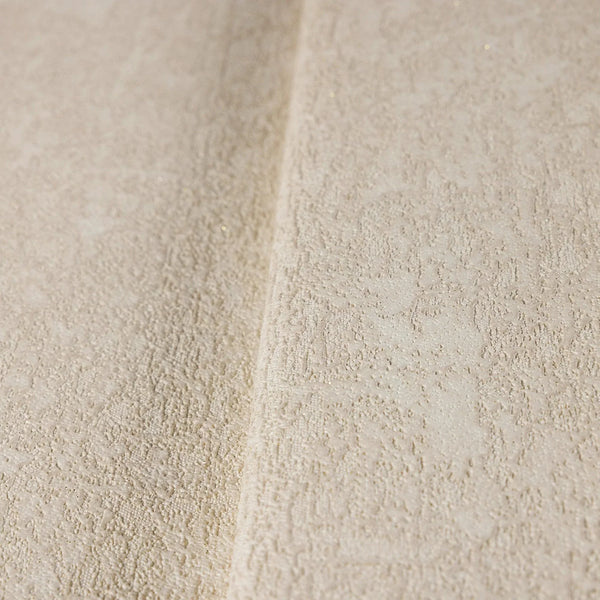 Cream Modern Textured Wallpaper, Solid Color Sparkling Light Neutral Colors Non-Pasted Wallcovering - Walloro High End Wallcoverings & More
