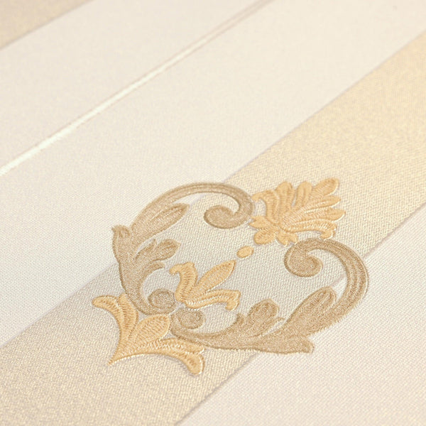 Cream Ornate Striped Wallpaper, Deep Embossed Regal Vintage Damask Wallcovering - Adawall Wallpaper - Registered Trade Accounts Only, Wallpaper Wholesale Account - 7804-1 - Adawall Wholesale - Wallpaper Wholesaler