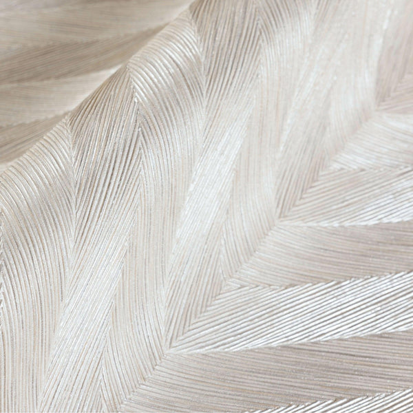 Cream Shiny Chevron Wallpaper, Deep Embossed Luxury Shimmering Geometric Pattern Wall Paper - Walloro High End Wallcoverings & More
