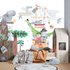 Cute Animals Wallpaper, Travelling by Balloon Mural, Oversized Custom Size Wall Art, Non - Woven, Non - Adhesive, Modern Wall Paper, Removable - Adawall Wallpaper - Registered Trade Accounts Only, Wallpaper Wholesale Account - W77942 - Adawall Wholesale - Wallpaper Wholesaler