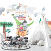 Cute Animals Wallpaper, Travelling by Balloon Mural, Oversized Custom Size Wall Art, Non - Woven, Non - Adhesive, Modern Wall Paper, Removable - Adawall Wallpaper - Registered Trade Accounts Only, Wallpaper Wholesale Account - W77942 - Adawall Wholesale - Wallpaper Wholesaler