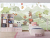 Cute Animals Wallpaper, Woodland Summer Mural, Oversized Custom Size Wall Art, Non - Woven, Non - Adhesive, Modern Wall Paper, Removable - Adawall Wallpaper - Registered Trade Accounts Only, Wallpaper Wholesale Account - W77752 - Adawall Wholesale - Wallpaper Wholesaler