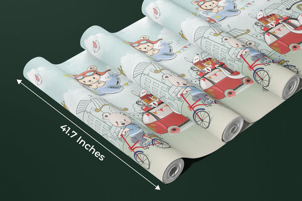 Cute Baby Animals Wallpaper, Hand Drawn Mural, Oversized Custom Size Wall Art, Non - Woven, Non - Adhesive, Modern Wall Paper, Removable - Adawall Wallpaper - Registered Trade Accounts Only, Wallpaper Wholesale Account - W78092 - Adawall Wholesale - Wallpaper Wholesaler