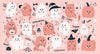 Cute Halloween Wallpaper, Seamless Pattern Mural, Oversized Custom Size Wall Art, Non - Woven, Non - Adhesive, Modern Wall Paper, Removable - Adawall Wallpaper - Registered Trade Accounts Only, Wallpaper Wholesale Account - W78053 - Adawall Wholesale - Wallpaper Wholesaler