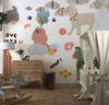 Cute Pet Doodle Wallpaper, Cats and Dogs Mural, Oversized Custom Size Wall Art, Non - Woven, Non - Adhesive, Modern Wall Paper, Removable - Adawall Wallpaper - Registered Trade Accounts Only, Wallpaper Wholesale Account - W77860 - Adawall Wholesale - Wallpaper Wholesaler