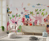 Cute Tree Houses Wallpaper, Playground Mural, Oversized Custom Size Wall Art, Non - Woven, Non - Adhesive, Modern Wall Paper, Removable - Adawall Wallpaper - Registered Trade Accounts Only, Wallpaper Wholesale Account - W77941 - Adawall Wholesale - Wallpaper Wholesaler