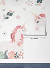 Cute Unicorns Wallpaper, Floral Mural, Oversized Custom Size Wall Art, Non - Woven, Non - Adhesive, Modern Wall Paper, Removable - Adawall Wallpaper - Registered Trade Accounts Only, Wallpaper Wholesale Account - W77783 - Adawall Wholesale - Wallpaper Wholesaler